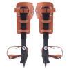 Tree Climbing Spikes Set, Alloy Steel Pole Climbing Spurs Tool Adjustable 2 Gears Climbing Set Cow Leather Straps with Non-Slip Pedal Steel Forging Tree Climbing Tool for Logging Fruit Picking view 1