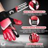 WEMORA Soccer Goalie Gloves for Kids Youth Junior Boys 4mm Anti Slip Strong Grips Palm Football Goalkeeper Gloves view 2