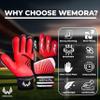 WEMORA Soccer Goalie Gloves for Kids Youth Junior Boys 4mm Anti Slip Strong Grips Palm Football Goalkeeper Gloves view 3