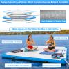 GZKYYLEGS Inflatable Floating Dock, 8 ft x 6 ft Inflatable Water Platform Swim Dock Mat with None-Slip Surface,6 Inch Thick PVC Construction,Floating Platform for Pool Beach Ocean view 2