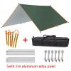 SEALFO 3x3m 3x4m 3x5m Awning Watertight Tarp Tent Outdoor Sun Shelter Camping Tourist Tarp Canopy Sunshade Sun Shade Beach Garden (Color : Style 2, Size : 3x4m) view 2