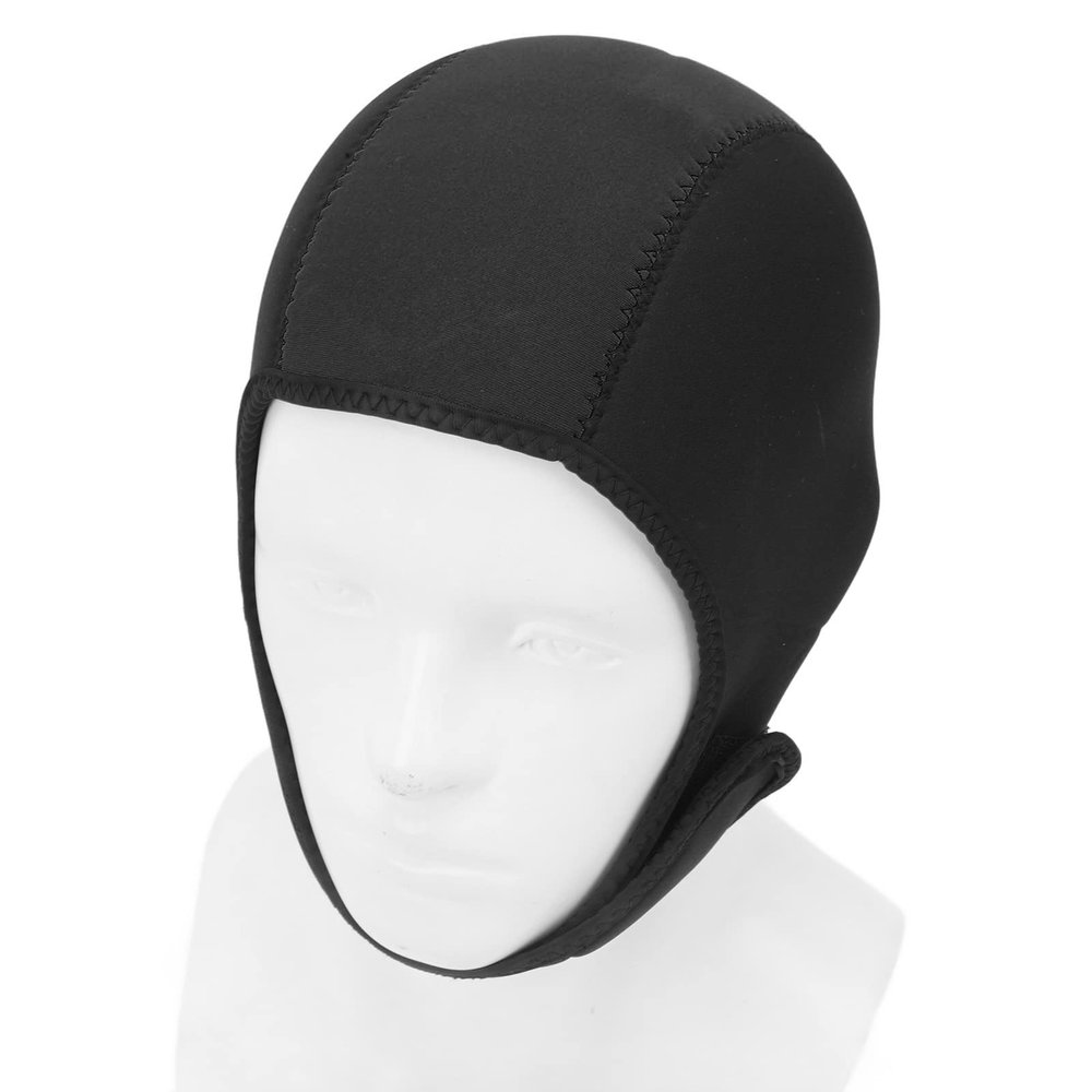 Alomejor Wetsuit Hood Thermal Swim Surf Diving Hood Sun Quick Drying for Men Women (Black)