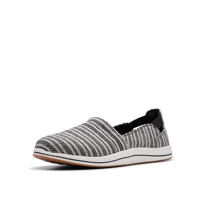 Clarks CloudSteppers Women's Breeze Step II Loafer, Black Fabric, 6 W US