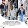 Britt's Knits Warm Knit Mittens with Plush Lining and Texting Fingertip for Women One Size - Blue view 4