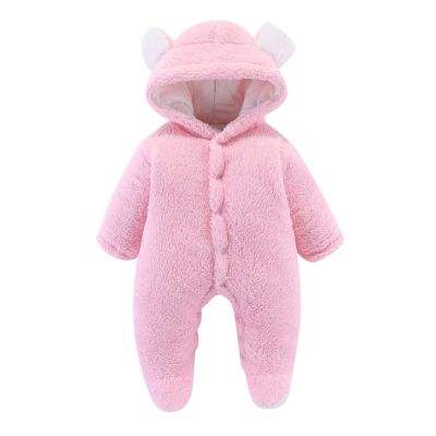 3 Month Gender Neutral Clothes Infant Newborn Baby Boys Girls Long Sleeve Patchwork Fleece 3 Month (Pink, 6-9 Months)
