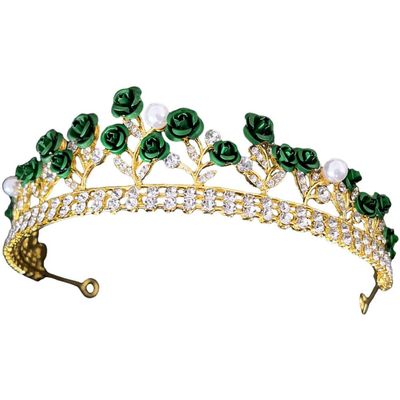 Beavorty Elegant Headdress for Weddings Parties Birthdays Wear-resistant Floral Adornment for Women and Girls Lightweight Charming Accessory