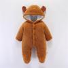 3 Month Gender Neutral Clothes Infant Newborn Baby Boys Girls Long Sleeve Patchwork Fleece 3 Month (Yellow, 9-12 Months) view 3