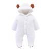 3 Month Gender Neutral Clothes Infant Newborn Baby Boys Girls Long Sleeve Patchwork Fleece 3 Month (White, 6-9 Months) view 1