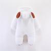 3 Month Gender Neutral Clothes Infant Newborn Baby Boys Girls Long Sleeve Patchwork Fleece 3 Month (White, 6-9 Months) view 3