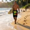 JUDIMANG Jamaica Map Red Men's Swim Trunks Quick Dry Board Shorts Beach Swimsuit with Pockets Mesh Lining X-Large view 2