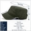 Rayna Fashion Water Resistant Cadet Caps for Women Army Military Hats for Men Quick Dry Flat Top Dad Cap view 2