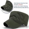 Rayna Fashion Water Resistant Cadet Caps for Women Army Military Hats for Men Quick Dry Flat Top Dad Cap view 3