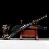 LONGSWORD Chinese Sword,Dao Sabre,Swords Real(Forged Etched balde,Pu Scabbard,Aloy fitittings) Perfect for Outdoor Adventures view 1