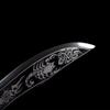 LONGSWORD Chinese Sword,Dao Sabre,Swords Real(Forged Etched balde,Pu Scabbard,Aloy fitittings) Perfect for Outdoor Adventures view 4