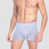 Maiyifu-GJ Men's Plain Weave U-Crotch Underwear Solid Colour Traceless Boxer Briefs Breathable Light Underpants (Purple 3PC,3X-Large) view 2