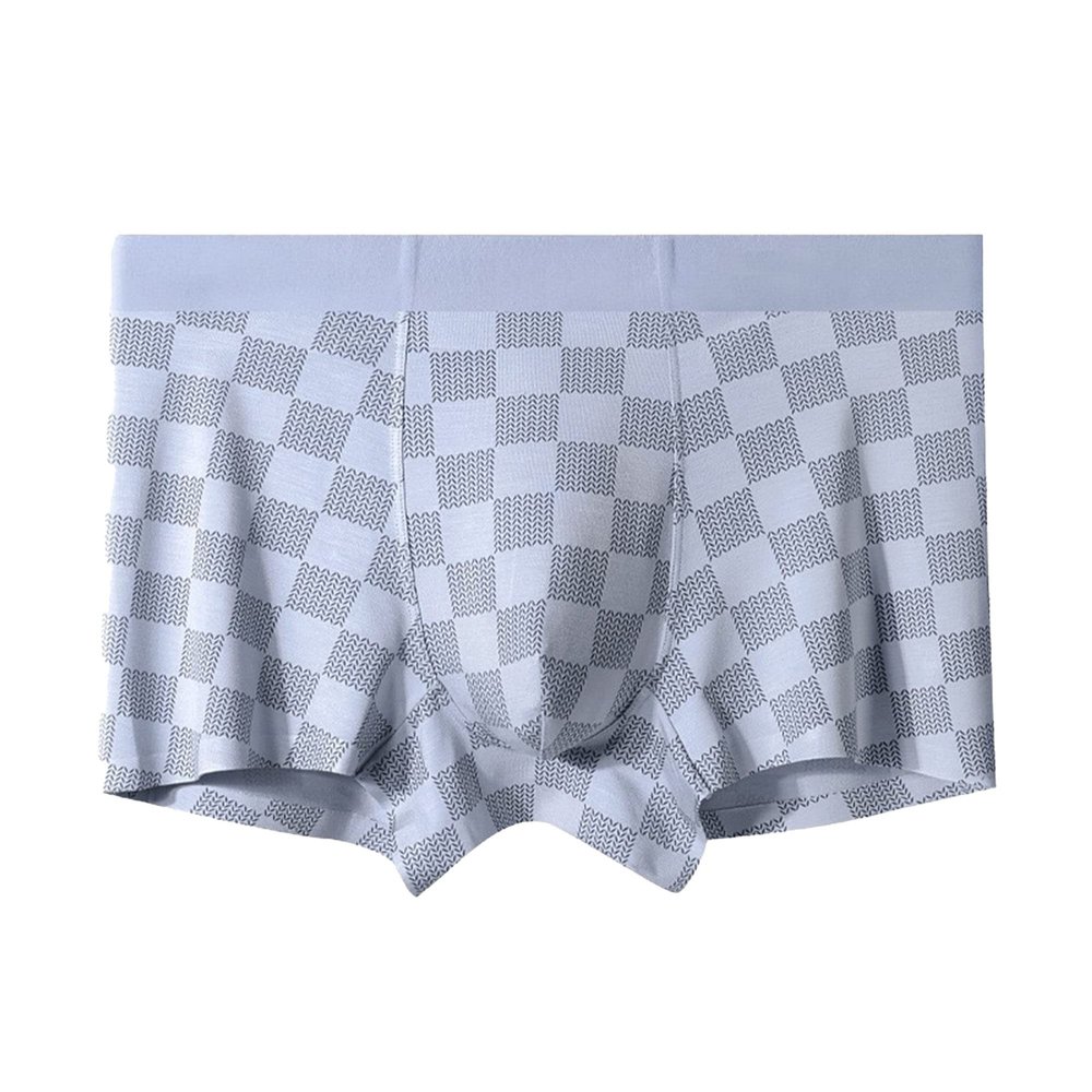 Maiyifu-GJ Men's Traceless Quick Dry Boxers Brief Stretch Soft Trunks Breathable Sports Underpants (Gray 1PC,XX-Large)