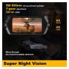 PROPFE Binocle Infrared Night Vision HD 10X Lens Zoom 4X Digital Zoom Outdoor Night Vision 1080P All Black 600m Hunting Supplies (Color : NV5100-NO Card) view 3