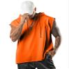 Aixdir Mens Sleeveless Shirts Workout Shirt Sleeveless Hoody Muscle Tank Tops Orange view 4