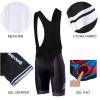 Italy Tour Team Black Cycling Jersey Set,Summer Short Sleeve Cycle Shirt MTB Bike Clothing Bib Short Kits 9D Gel Pad (XL) view 4