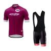 Italy Tour Team Purple Cycling Jersey Set,Summer Short Sleeve Cycle Shirt MTB Bike Clothing Bib Short Kits 9D Gel Pad (5XL) view 1