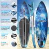 SereneLife Inflatable Stand Up Paddle Boardwith Premium SUP Accessories & Carry Bag & Detachable Universal Paddle-Board Seat - Adjustable Paddle Board Seat, Form-Fitting Design - SLSUPST15 view 4