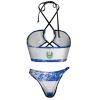 El Salvador Flag Women's Two Pieces Bikini Set Party Bikini Swimsuit Bathing Swimsuit Set L view 4