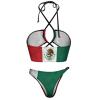 Bikini Swimsuit Women's Two Pieces Bikini Set Mexican Flag Bathing Swimsuit Set L view 4