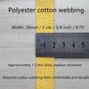 YunYunStrap Heavy Cotton Webbing 3/4 inch - Strap for Bags Making Handles Climbing Strapping view 2