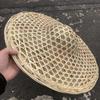 FIDDAA Big Eaves Bamboo Hat Hat, Leaf Rain-Proof Sunshade Hat, Fishing Hat, Dance Props, Decoration view 4