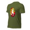 Carlos Alcaraz Tennis Spain Flag Racquet Silhouette Unisex Cotton Short Sleeve Shirt view 3