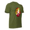 Carlos Alcaraz Tennis Spain Flag Racquet Silhouette Unisex Cotton Short Sleeve Shirt view 4