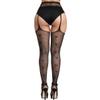 3 Pairs Women Classic Style Fishnet Thigh-High Stockings Tights Suspender Pantyhose Stockings for Women Girl (Black G) view 3