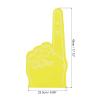 PATIKIL Foam Finger 18 Inch, Giant Foam Hands Number 1 Sports Themed Party Supplies Cheerleading for Sports Events Games Business Birthday Baseball Basketball Soccer Events Team, Yellow view 2