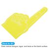 PATIKIL Foam Finger 18 Inch, Giant Foam Hands Number 1 Sports Themed Party Supplies Cheerleading for Sports Events Games Business Birthday Baseball Basketball Soccer Events Team, Yellow view 3