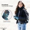 Britt's Knits Thermal Tech Touch Screen Cold Weather Texting Gloves Women, Men for Running, Driving, Working, Hiking - Blue, Large/X-Large view 3
