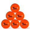 Bratla Wind Cricket Balls - Soft Training Practice Cricket Air Balls for Coaching Indoor & Outdoor - Blue Orange Neon/Yellow Pack of 6 (Orange)
