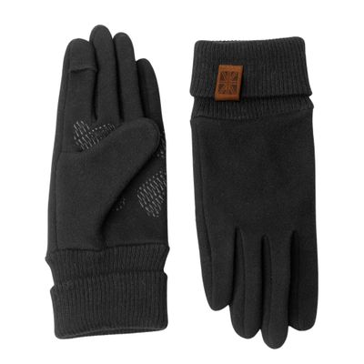 Britt's Knits Thermal Tech Touch Screen Cold Weather Texting Gloves Women, Men for Running, Driving, Working, Hiking - Black, Large/X-Large