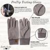 Britt's Knits Thermal Tech Touch Screen Cold Weather Texting Gloves Women, Men for Running, Driving, Working, Hiking - Black, Large/X-Large view 2