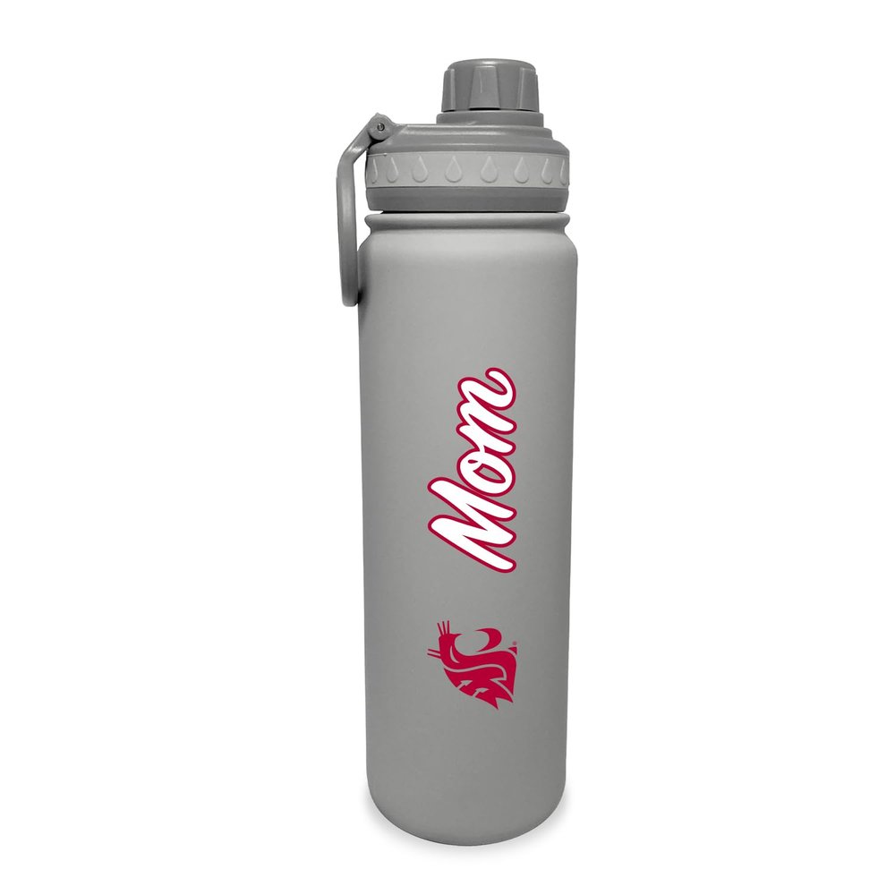The Fanatic Group Washington State University Mom 24 oz. Stainless Steel Bottle - Gray