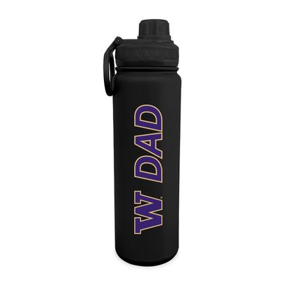 The Fanatic Group University of Washington Dad 24 oz. Stainless Steel Bottle - Black
