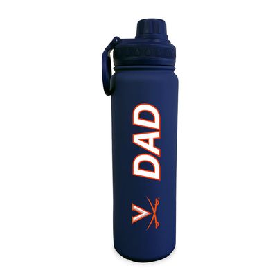 The Fanatic Group University of Virginia Dad 24 oz. Stainless Steel Bottle - Navy
