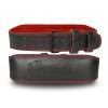 Beast Power Gear Weight Lifting Belt - 4 Genuine Leather For Lower Back Support Bodybuilding Squat Deadlift Cross Strength Training Weightlifting Gym Belt For Men Women (Black/Red, Medium 28" - 33") view 1