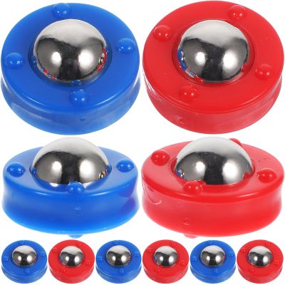 Operitacx 16 Pcs Mini Shuffleboard Replacement, Pucks Tabletop Shuffleboard Board, Mini Beads Roller Replacement Set for Accessories Pucks Set