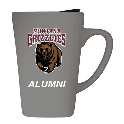 University of Montana Alumni 16oz Soft Touch Ceramic Travel Mug with Lid - Gray