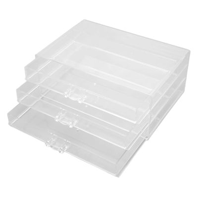 Earring Box, Storage Box, Jewlery Box, Earring Storage Box Rustproof Clear Acrylic Jewelry Storage Box with 3 Drawers for Jewelry Lipsticks
