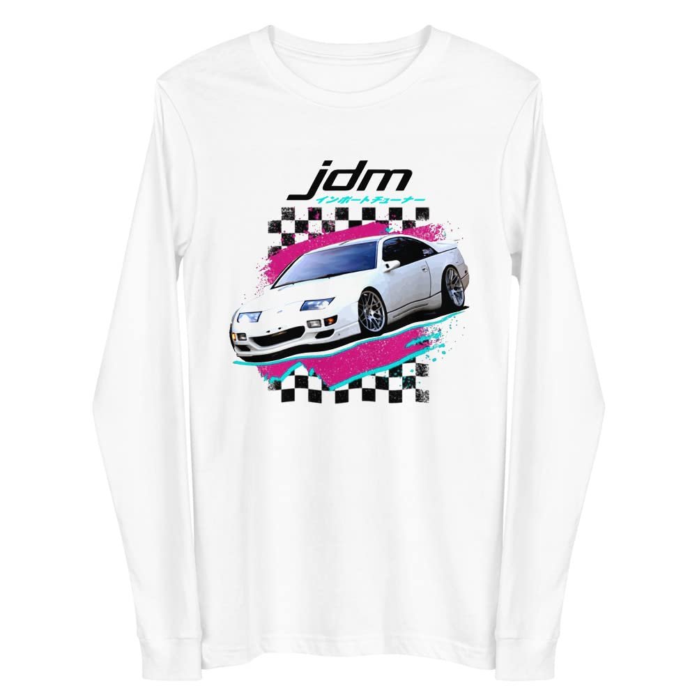 JG Infinite 300ZX JDM Shirt Retro 80s Aesthetic Japanese Car Enthusiast Long Sleeve Tee White