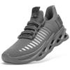 TSIODFO Men's Tennis Shoes Slip on Gym Workout Walking Athletic Sneakers Dark Grey Size 10 view 1