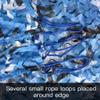 DIBAKO Blue Camo Net 5x10ft 10x16ft 10x20ft, 13x16ft 13x20ft 16.4x20ft 10x10ft, Military Camouflage Netting, Mesh Sun Shade for Courtyard Awning Party Ocean Swimming Pool (Size : 1.5mx1.5m/5x5ft) view 3