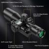 CVLIFE 2.5-10x40 Dual Illuminated Mil-dot Scope with Green Laser, Free 20mm Mount view 4