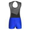 Freebily Kids Girls Sleeveless Gymnastic Leotard with Booty Shorts Tumbling Ballet Dance Outfits Athletic Dancewear Royal Blue 6 Years view 4